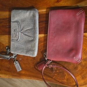 Lot of 2 Coach Wristlets